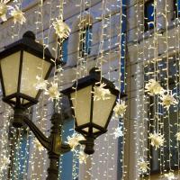 Праздничная гирлянда нить белый 10м IP65 400-101