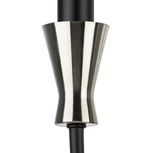 732527 Бра RAGNO 2х40W E14 ЧЕРНЫЙ/НИКЕЛЬ