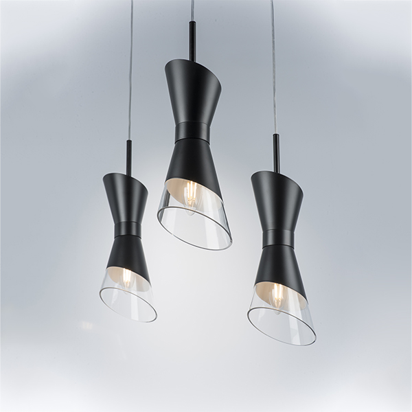 817017 Люстра STRATO 1х40W E14 ЧЕРНЫЙ МАТОВЫЙ