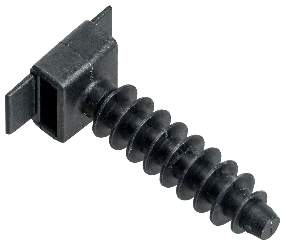 База дюбельная БД 35х10мм под хомут черная (100шт) IEK