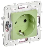 SKANDY Розетка с заземлением без защитных шторок 16А SK-R05G мятный IEK