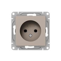Механизм розетки, 16А, без заземления, без шторок, кремовый Эпика EKF