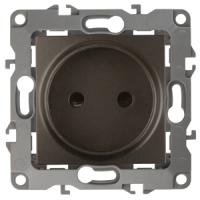 12-2105-13 ЭРА Розетка 2P, 16A-250В, IP20, Эра12, бронза (10/100/3200)