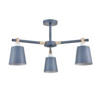8098/3C MODERNI LN25 271 синий/синий металл, дерево/металл Люстра потолочная Е27 3*60W 220V ROSALINA