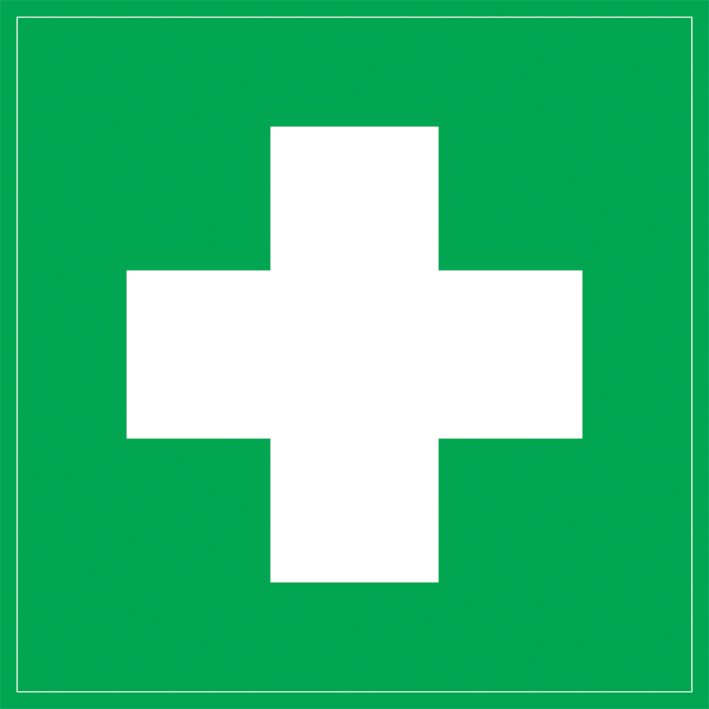 Самоклеящаяся этикетка 150х150мм "Медицинская аптечка" IEK