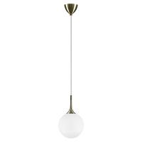 813021 Подвес GLOBO 1х40W E14 electroplating bronze/white
