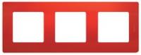 Legrand Etika Красный Рамка 3-ая