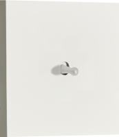 Переключатель на 1 тумблер, каплевидный, 10AX 250V, белый, серия N96