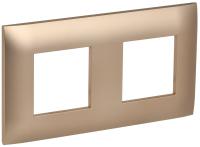 SKANDY Рамка 2-местная SK-F02Sa песочный IEK
