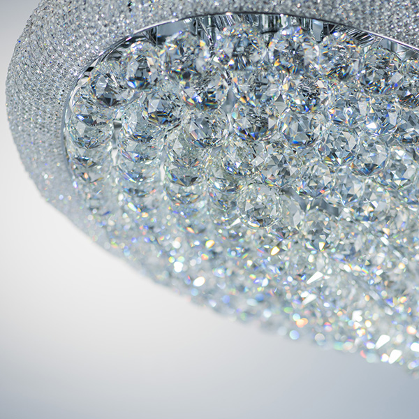 704214 Люстра потолочная MONILE 21х40W E14 ХРОМ