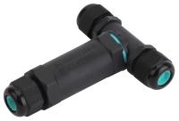 Коннектор ЭРА NO-224-20 кабельный T-образный IP68 3-Pin