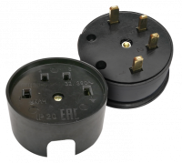Разъем печной РШ/ВШ карболитовый 25А 380В черный 9112 IN HOME