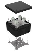 Коробка огнестойкая для о/п двухкомпонентная 60-0300-FR2.5-8 Е15-Е120 RAL9005 100х100х50 (14 шт/кор) Промрукав
