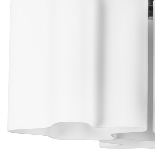 802037 Люстра NUBI 3х40W E27 ЧЕРНЫЙ МАТОВЫЙ/БЕЛЫЙ