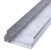 Лоток перфорированный Профи INOX (AISI 316) 300х100x6000 (1,5 мм) (12 м/уп) Промрукав