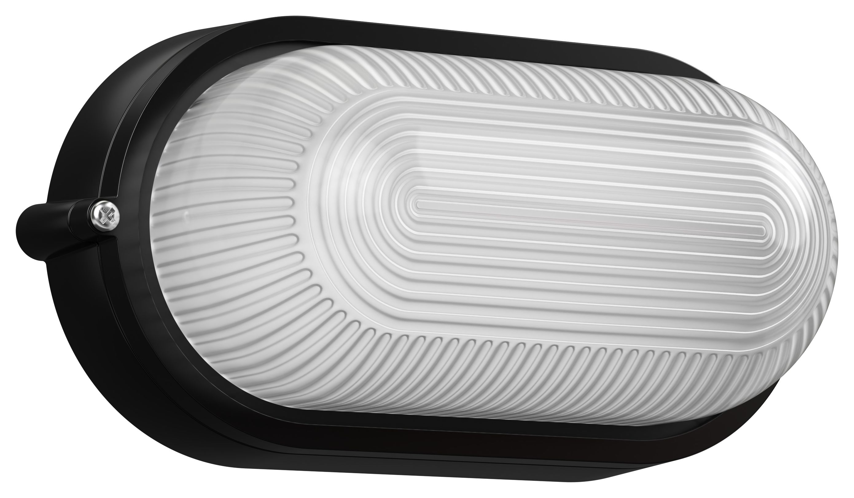 Светильник НПП1401 овал 60Вт IP54 черный IEK