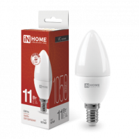 Лампа сд LED-СВЕЧА-VC 11Вт 230В Е14 4000К 1050Лм IN HOME