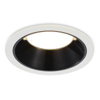 ST755.448.07 Св-к встр. Черный LED 1*7W 4000K 630Lm Ra80 120° IP20 D85xH45 100-240V Встраиваемые светильники