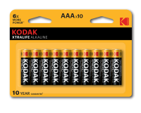 Батарейки Kodak LR03-8+2BL XTRALIFE Alkaline [K3A-8+2] (120/480/38400)