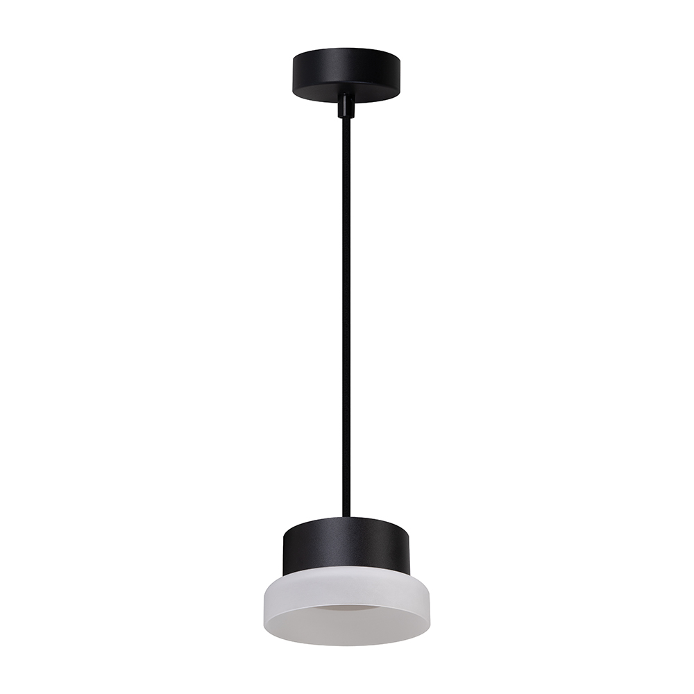 Светильник потолочный Feron Barrel HL4608 OPAL levitation 12W, 230V, GX53, черный, на подвесе 1,7 м FERON HL4608