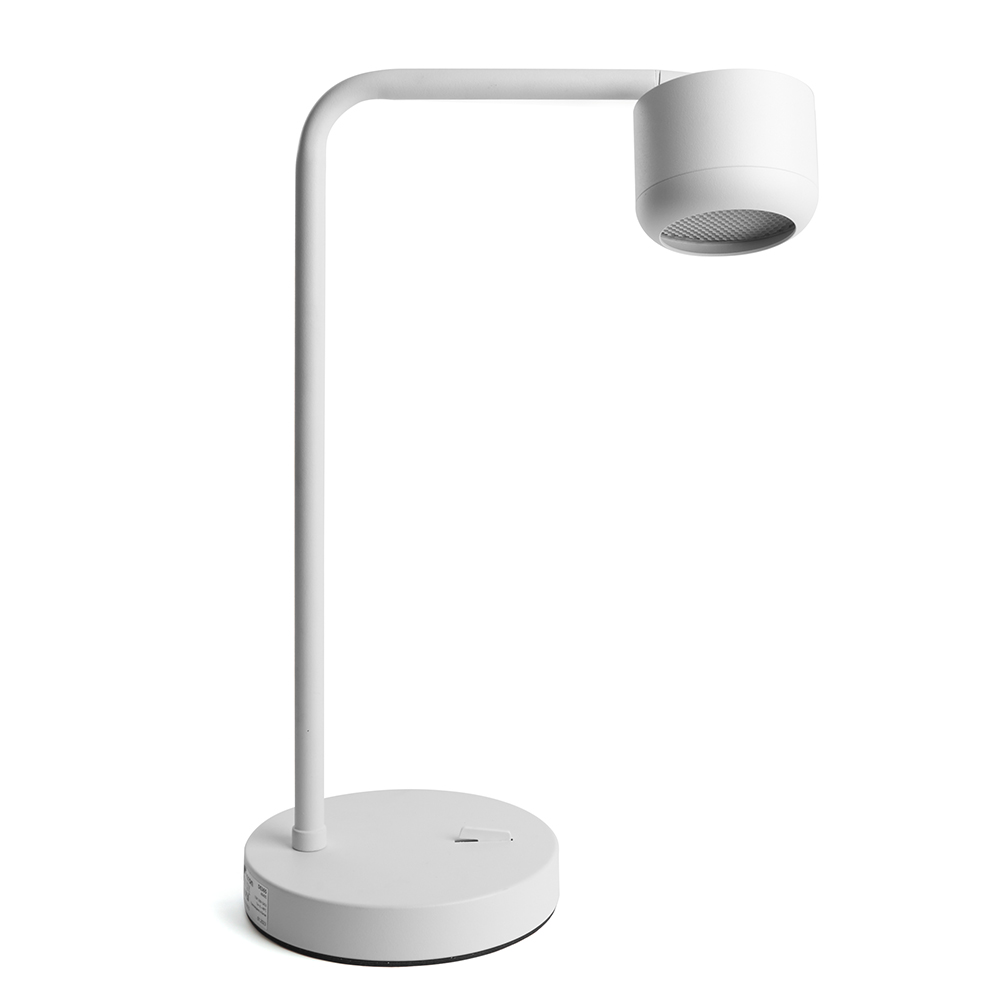 Светильник под лампу настольный Feron DE365 ECHO 12W, 230V, GX53, белый, с антибликовой сеточкой FERON DE365
