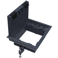 Лючок ревизионный в пол 8 мод., крышка ABS + гальванизированная стальная вставка