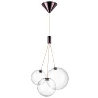 801030 Люстра SFERETTA LED 3х1,35W 200LM КОФЕЙНЫЙ/ПРОЗРАЧНЫЙ 3000K