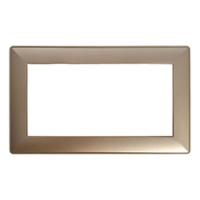 Рамка  2-местная (без перемычки),  пластик, STEKKER, PFR00-7012-08, серия Катрин, золото