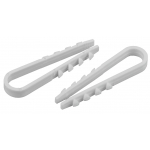 DX-11-18-w-10  Хомут дюбельный ЭРА DX-11-18-w-10 для круглого кабеля 11-18мм белый 10шт