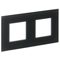 SKANDY Рамка 2-местная SK-F22G стекло графит IEK