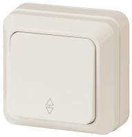 2-103-02 Intro Переключатель, 10А-250В, IP20, ОУ, Quadro, сл.кость (10/200/3600)