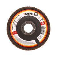 Круг лепестковый торцевой, P80, 115х22,2мм KRANZ