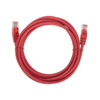 Патч-корд U/UTP, CAT 5e, RJ45-RJ45, 26AWG, LSZH, красный, 3м REXANT