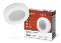 Светильник сд серии RING-1540R-W 15Вт 230В 4000К 910Лм 190мм IP65 КРУГ IN HOME