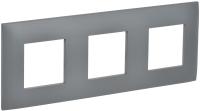 SKANDY Рамка 3-местная SK-F03Gr серый IEK