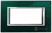 BT Axolute Малахит Рамка 4 модулей прямоугольная