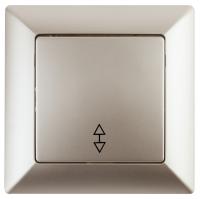 4-103-04 Intro Переключатель, 10А-250В, СУ, Solo, шампань (10/200/2400)