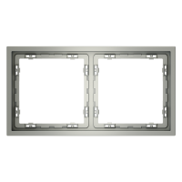 Рамка пластиковая VOLTUM S70 на 2 поста, (сталь)