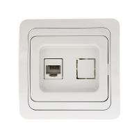 Лондон Розетка Phone 1-мест. бел. EKF PROxima