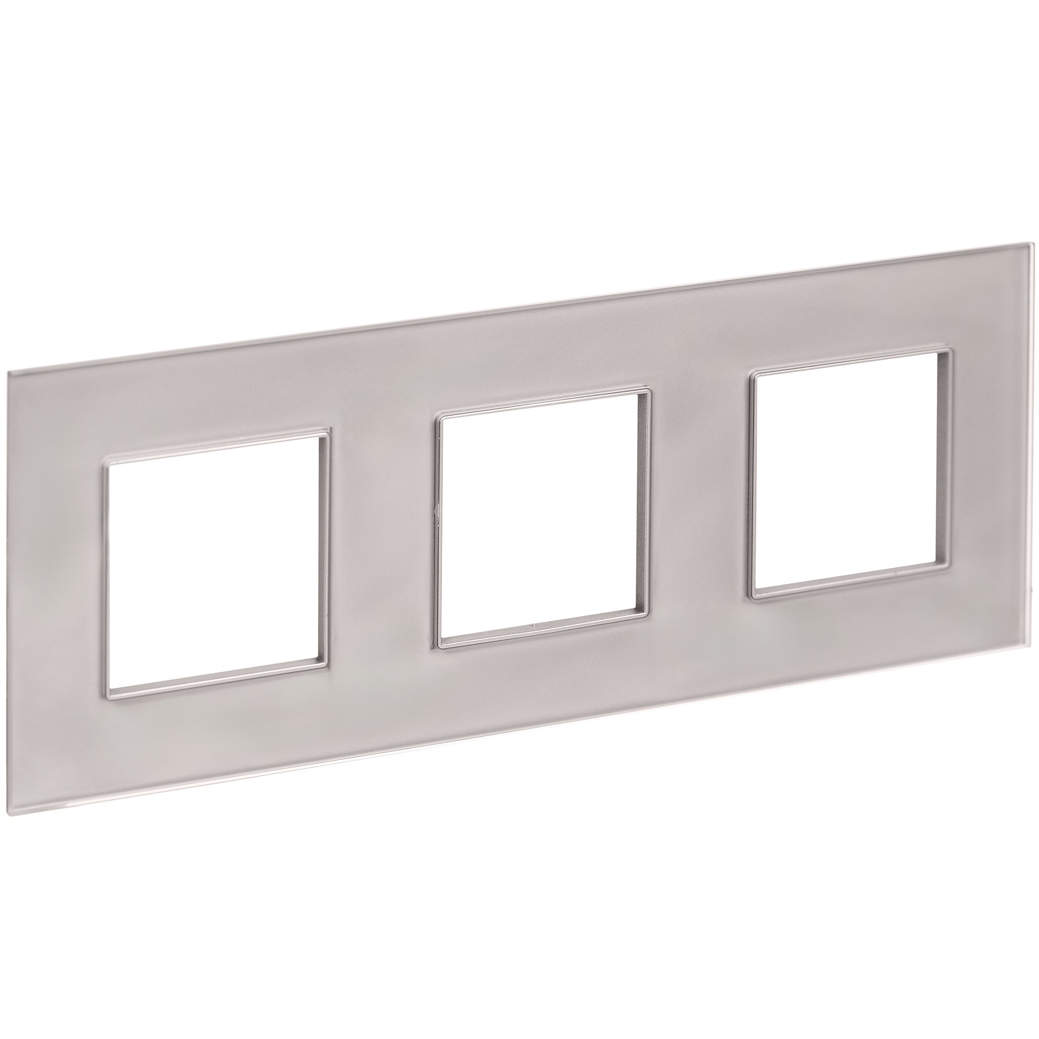 SKANDY Рамка 3-местная SK-F23Sh стекло шампань IEK