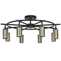 LR718318 Люстра RULLO 8х50W GU10 ЧЕРНЫЙ/БРОНЗА (571718+214431-8)