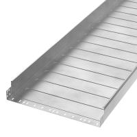 Лоток неперфорированный Профи INOX (AISI 304) 600х100x3000 (1,0 мм) (6 м/уп) Промрукав