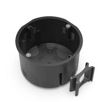 Коробка установочная 60-0710-9005СП двухкомпонентная для сплошных стен черная 68х47 (210шт/кор) Промрукав