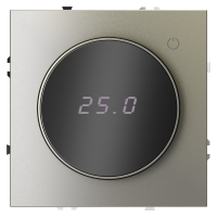 Терморегулятор электронный VOLTUM S70 с индикацией и датчиком, для теплого пола, (шелк)