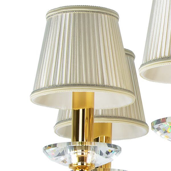 693082 Люстра подв RICERCO 8х40W E14 ЗОЛОТО