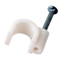 Крепеж кабеля круглый 6 мм, белый (упак. 50 шт)  REXANT