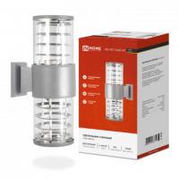 Светильник уличный двусторонний НБУ ART-2хA60-GR алюм под 2хA60 E27 серый IP65 IN HOME