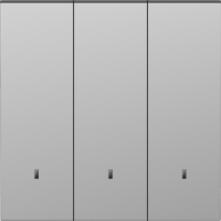 Клавиша 3-я с подсветкой, сталь, серия S08