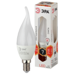Лампочка светодиодная ЭРА STD LED BXS-7W-827-E14 E14 / Е14 7Вт свеча на ветру теплый белый свет
