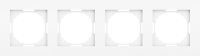 Рамка 4-я, глянцевый белый, серия A07